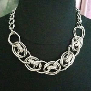 Silvertone Statement Necklace